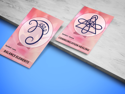 reiki healing energy cards pack